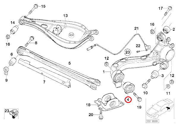 BMW (E36 E46 E85) / トレーリングアームブッシュ ラバーマウント