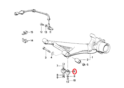 BMW (E32 E34) / ピットマン リア ステアリング アーム / 33321125665・33321126476 / MEYLE  [3160604225]