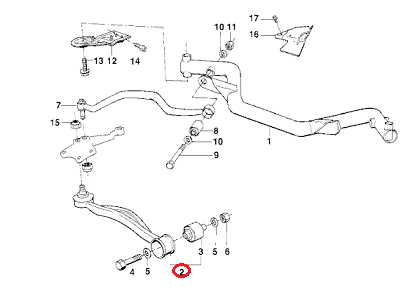 BMW (E32 E34) / フロント ロア コントロールアーム 右 / 31121139988