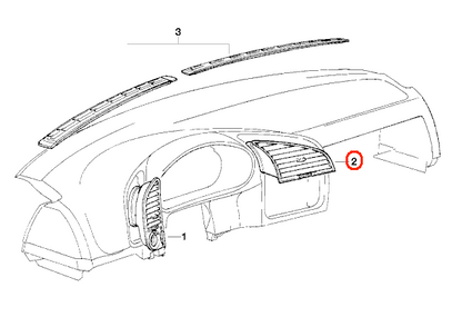 BMW (E36) / フレッシュ エア グリル センター / 64221387372 / BMW純正 ｜ EURO AUTO（ユーロオート）