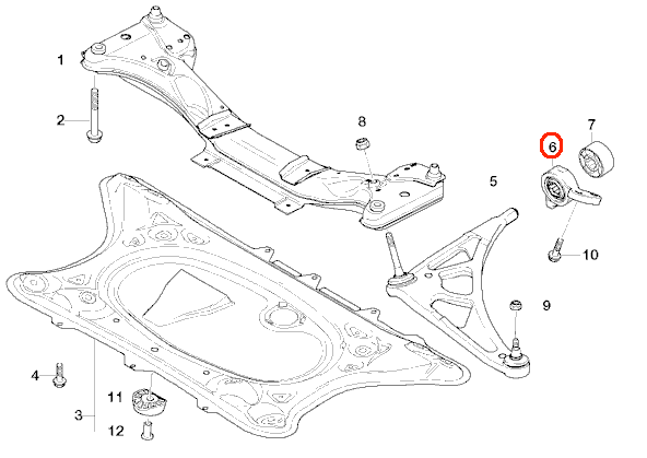 BMW (E46 M3) / コントロールアーム ブッシング 左右セット ブラケット