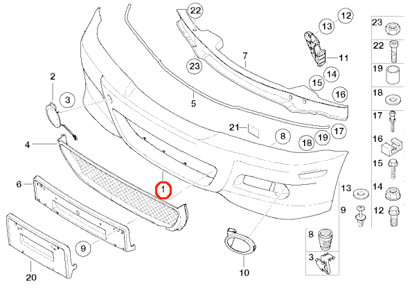 BMW (E46 M3) / フロント バンパー パフォーマンスエアロパッケージ