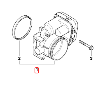 BMW (E87 E46 E90 E91) / スロットルバタフライサポート / 13541439224 / BMW純正
