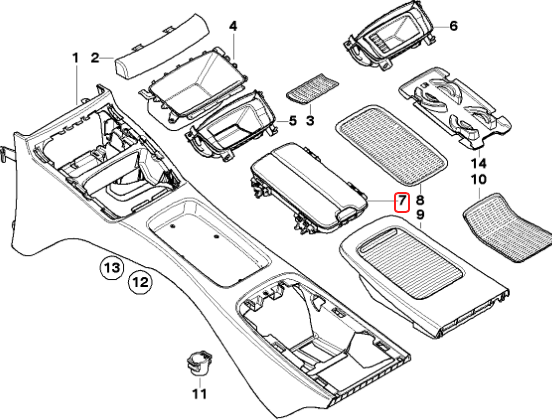 BMW (E92M3 E93) / リア カンホルダー (黒) / 51166963909 / BMW純正