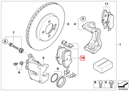 BMW MINI ( R55 R56 R57 ) / フロント ブレーキパッド セット 