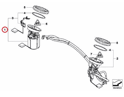 BMW (E87 E90) / フューエルポンプ 燃料ポンプ / 16117197076 / BMW