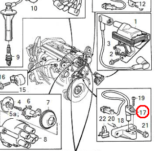 VOLVO / クランクポジションセンサー / 3547699 / VOLVO純正 ｜ EURO AUTO（ユーロオート）