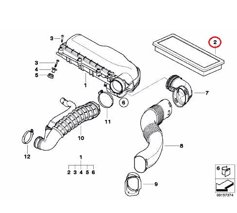 BMW MINI (R55 R56 R57) / エアフィルター / 13717534845 / MINI純正 ｜ EURO AUTO（ユーロオート）