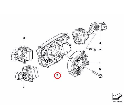 BMW (E60 E61 E63 E64) / ステアリングコラムスイッチセンター 舵角センサー / 61319136898 / BMW純正 ｜  EURO AUTO（ユーロオート）