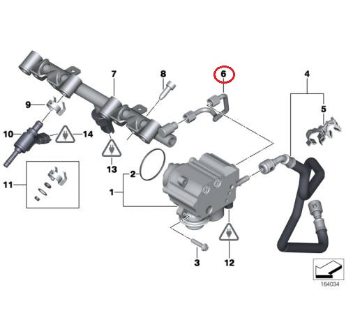 BMW MINI (R56) / フューエルプレッシャーホース 高圧燃料ポンプ ハイプレッシャーフューエルポンプ - インジェクションパイプ ｜  EURO AUTO（ユーロオート）