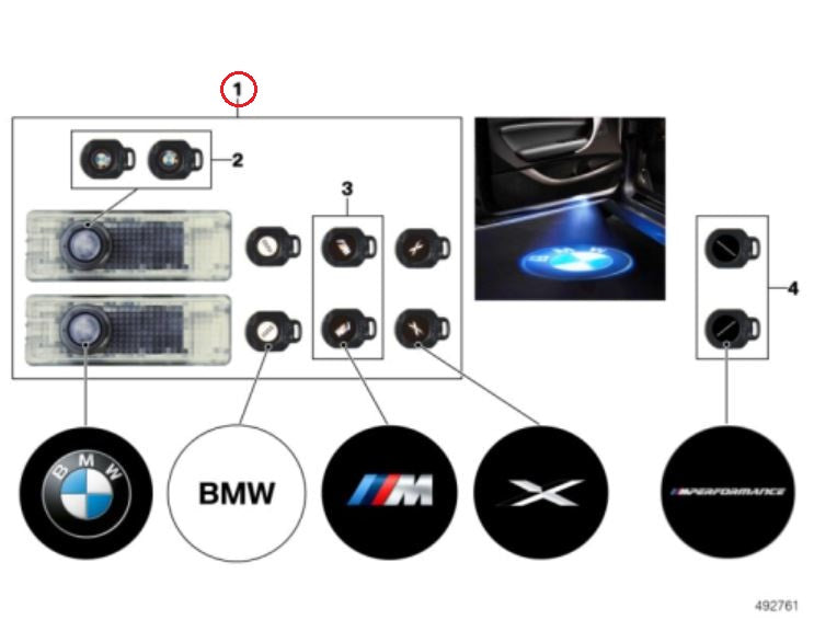 BMW / LEDドアプロジェクター / 63312414105 / BMW純正 ｜ EURO AUTO ...
