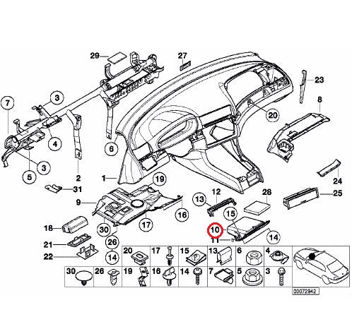 BMW (E46) / グローブボックス 運転席側 左ハンドル ブラック / 51458226569 / BMW純正 ｜ EURO  AUTO（ユーロオート）