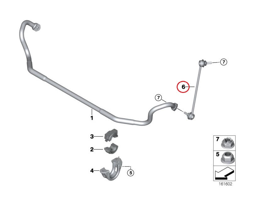 BMW (E82 E90 E92 M3) / フロント スタビライザー リンクロッド スタビ