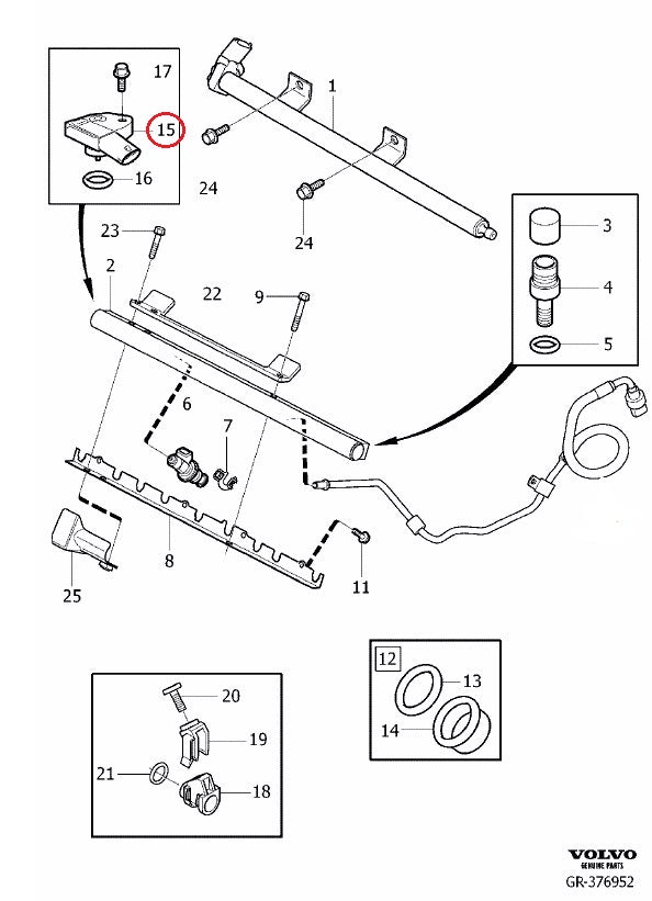 VOLVO / フューエルプレッシャーセンサー / 31272732 / BOSCH