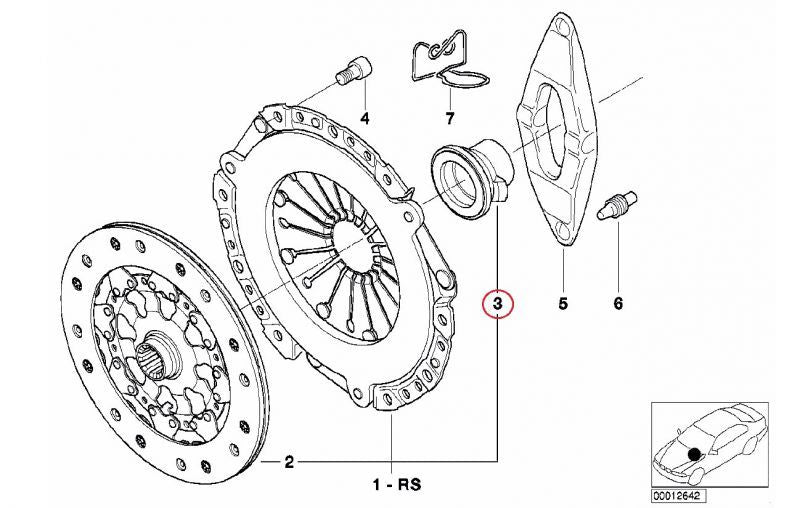 BMW / クラッチレリーズベアリング / 21517521471 / BMW純正 ｜ EURO AUTO（ユーロオート）