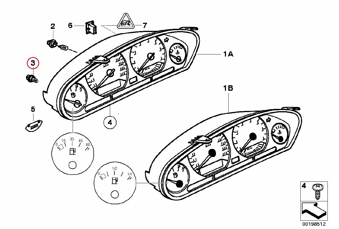 BMW (E36 E38) / メーターバルブ 1.2W / 62131383311 / Osram ｜ EURO