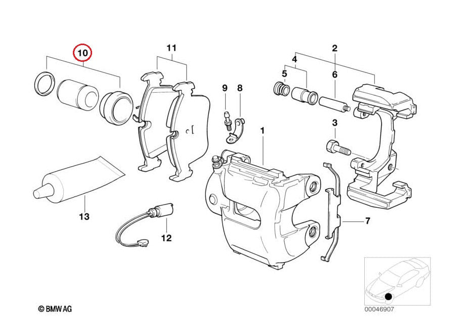 BMW (E36 E46 E85 E30 M3) / フロントブレーキキャリパー シールキット