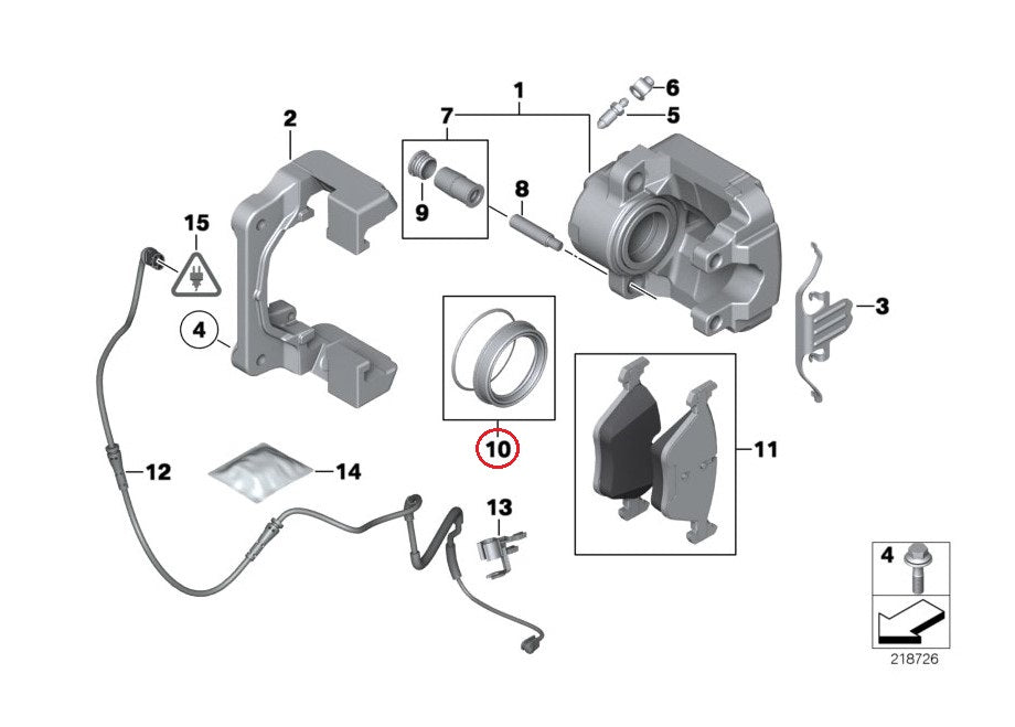 BMW / フロントブレーキキャリパー シールキット / 34111163647 / BMW純正