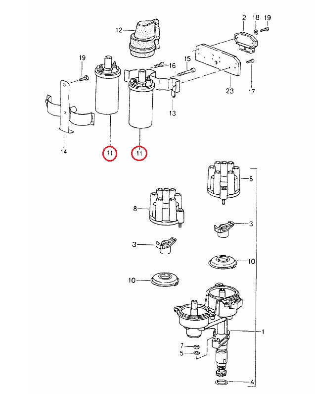 ポルシェ (930 964 928) / イグニッションコイル / 94460211500 / BOSCH [221118322] ｜ EURO  AUTO（ユーロオート）