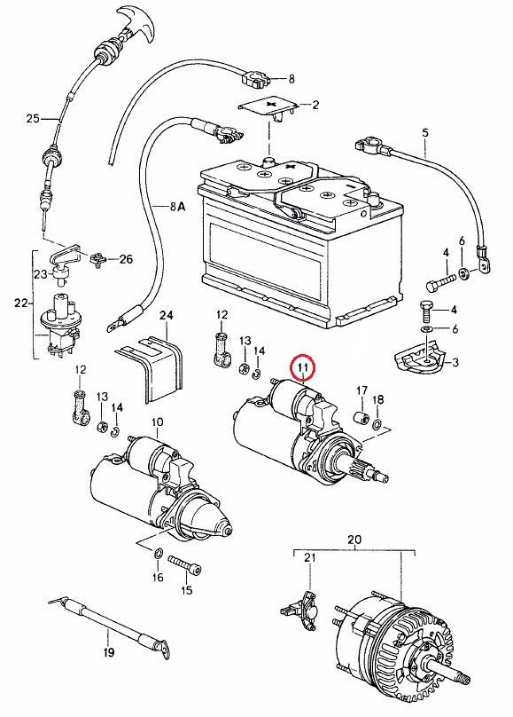 ポルシェ (964 993) / スターター リビルト 1.7kW / 99660410702 / BOSCH [SR0429X] ｜ EURO  AUTO（ユーロオート）