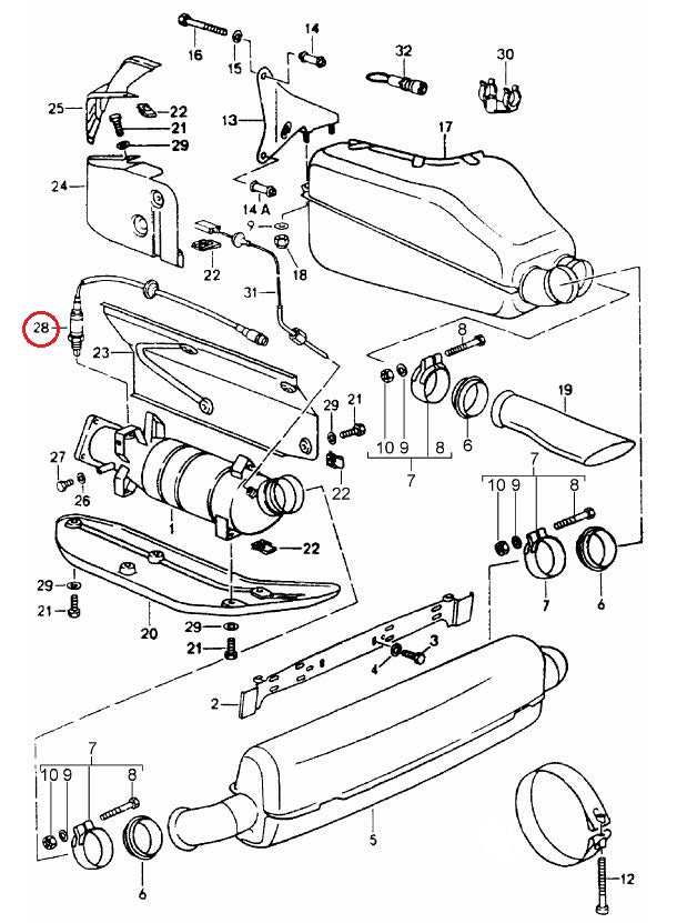 ポルシェ (930 964) / O2センサー ラムダセンサー / 96560612601 / BOSCH [0258003162] ｜ EURO  AUTO（ユーロオート）