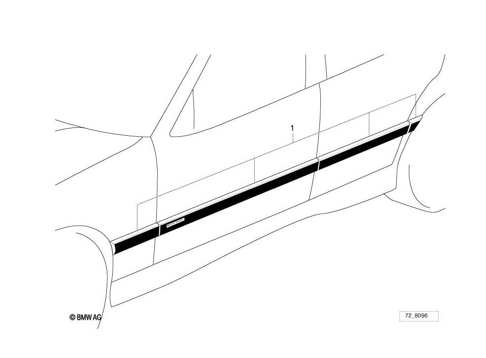 BMW (E36 セダン) / Mサイドモールセット / 82119403144 / BMW純正