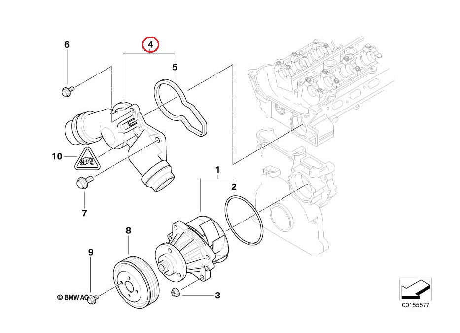 BMW (E39 E46 E60) / サーモスタットハウジング / 11531437040・11537509227 / BMW純正